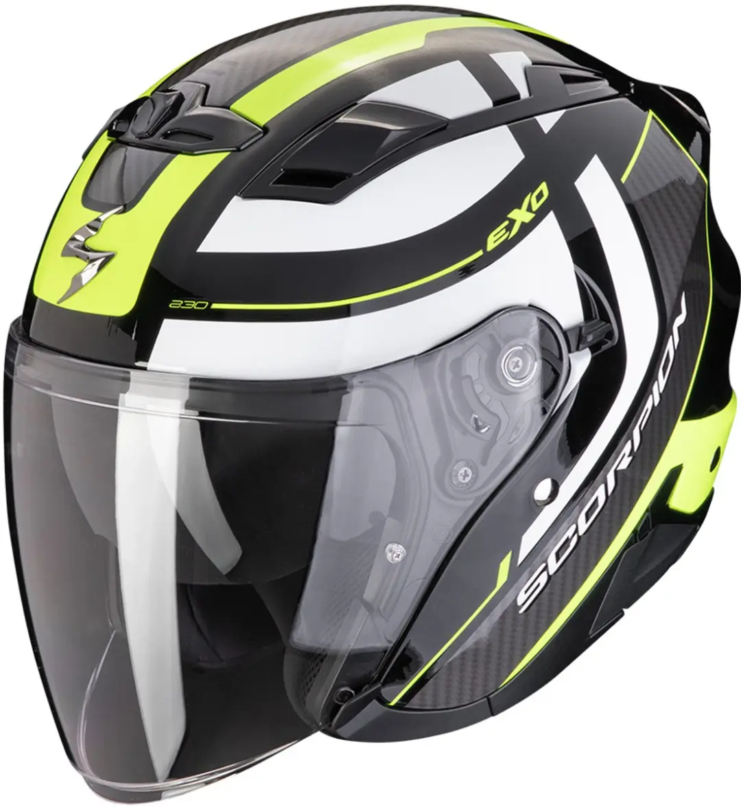 Scorpion EXO-230 Pul Zwart Neon Geel Jet Helm