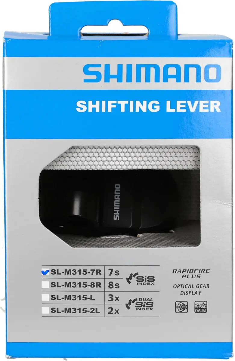 Shimano SL-M315 7-speed Schakelpook - Zwart