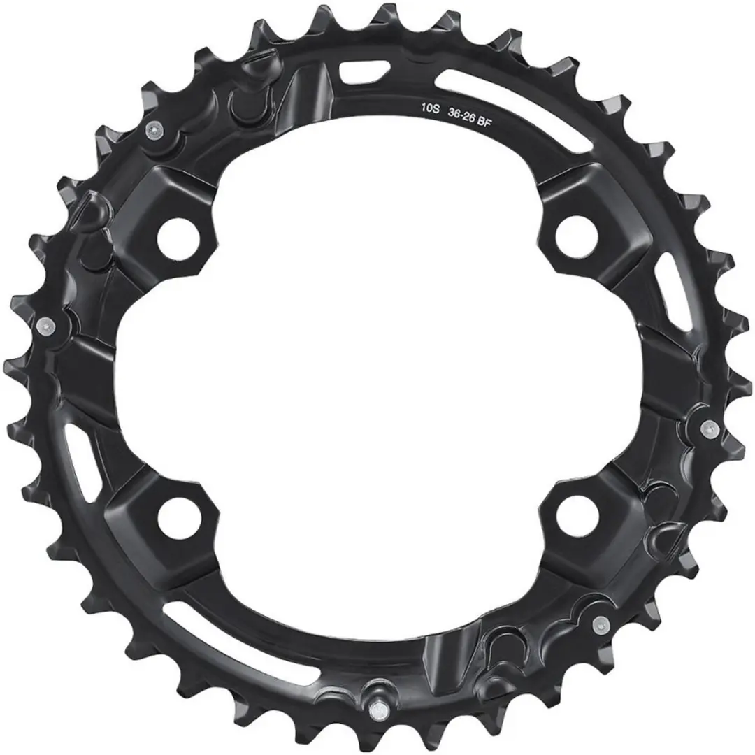 Shimano Deore FC-M4100 Kettingblad 36T - 2x10-speed - 96mm BCD - Zwart - afbeelding 2 van 2