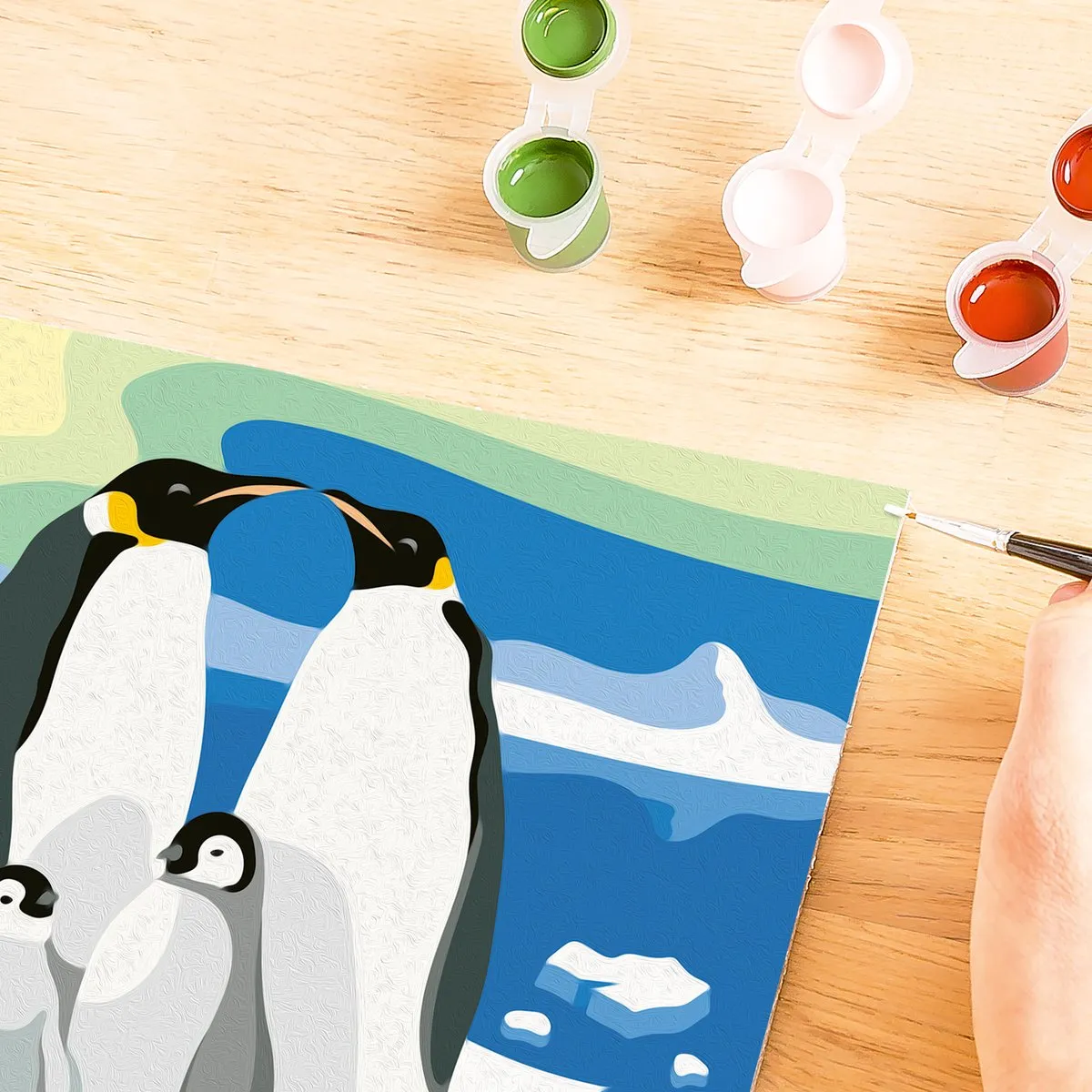Ravensburger CreArt Junior Pinguïn Familie - Meerkleurig