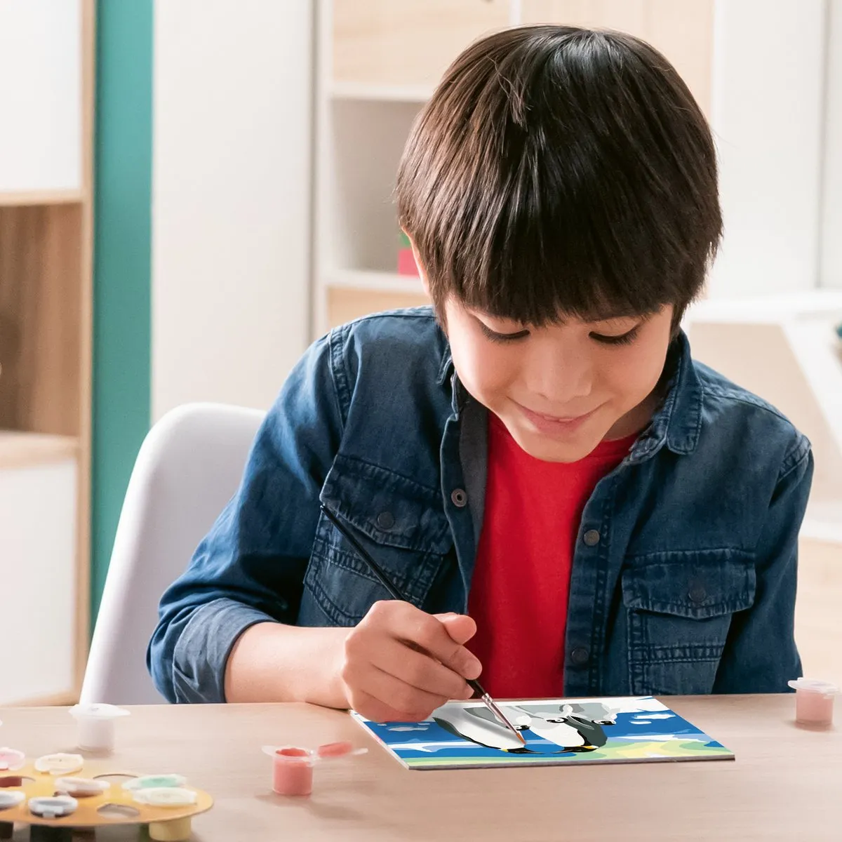 Ravensburger CreArt Junior Pinguïn Familie - Meerkleurig