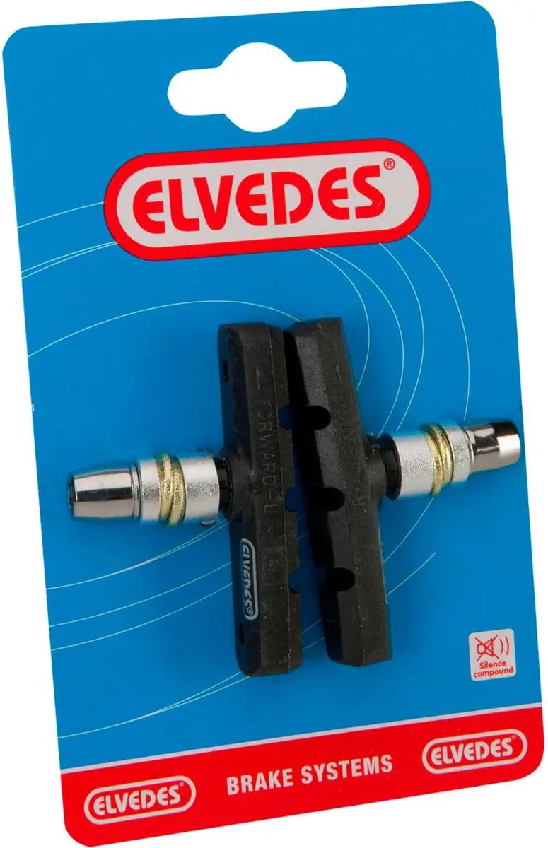Elvedes V-type Velgremblokjes 60mm - Paar - Zwart - afbeelding 4 van 6