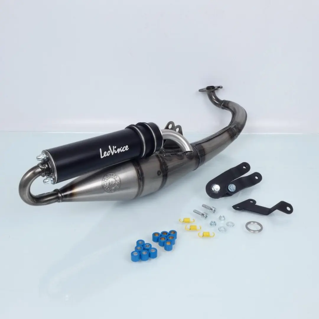 Pot échappement Leovince pour scooter Aprilia 50 Sr Stealth Lc 1998 à 2002 Neu
