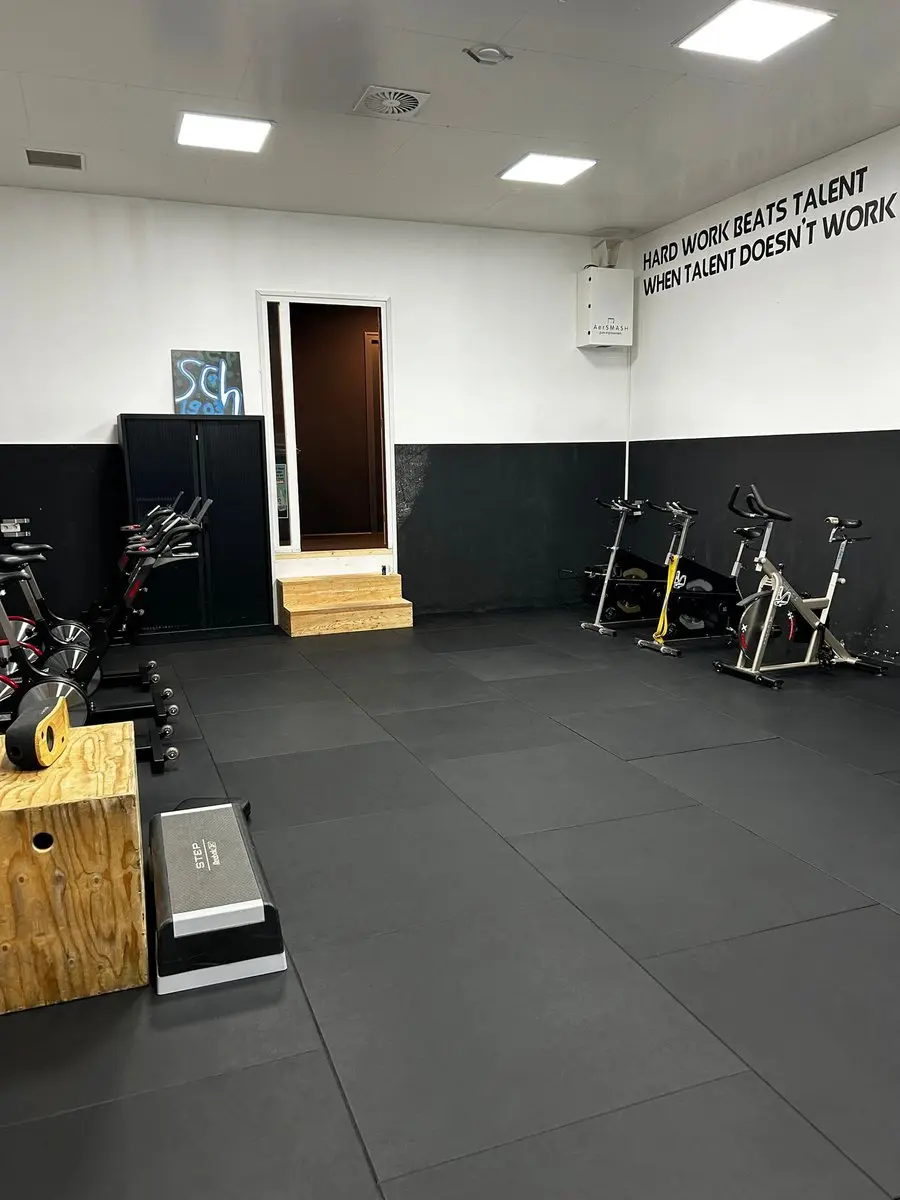 Flow Fitness Rubberen Tegel 100x100cm - Zwart