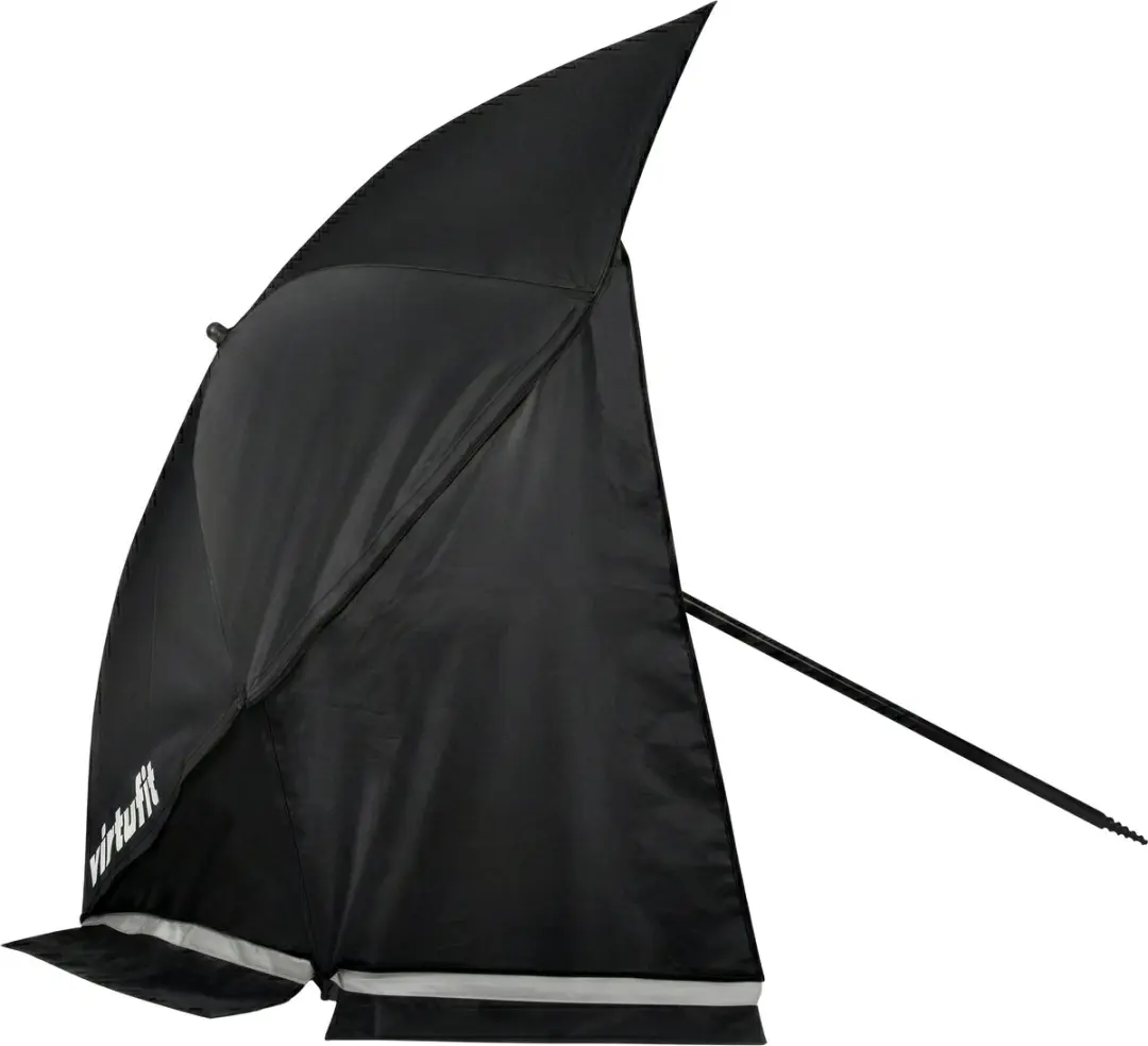 VirtuFit Strandparasol 160x180cm - Windscherm - Zwart