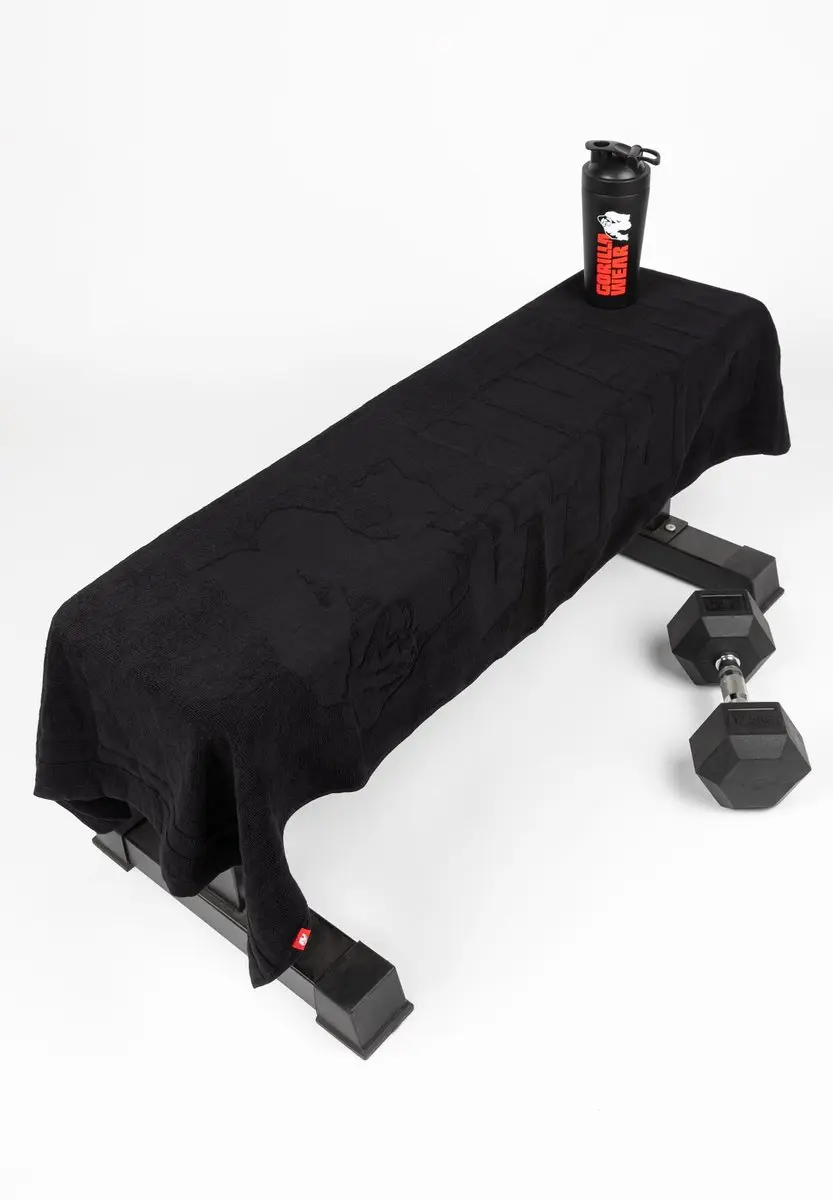 Gorilla Wear Handdoek - Zwart Large - afbeelding 3 van 6