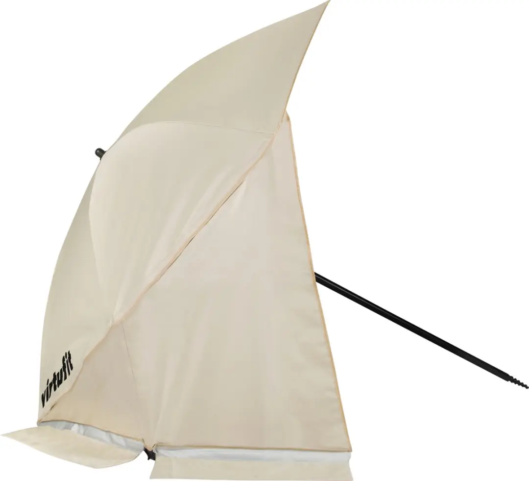 Virtufit Strandparasol Premium 160x180cm - Beige - afbeelding 5 van 6