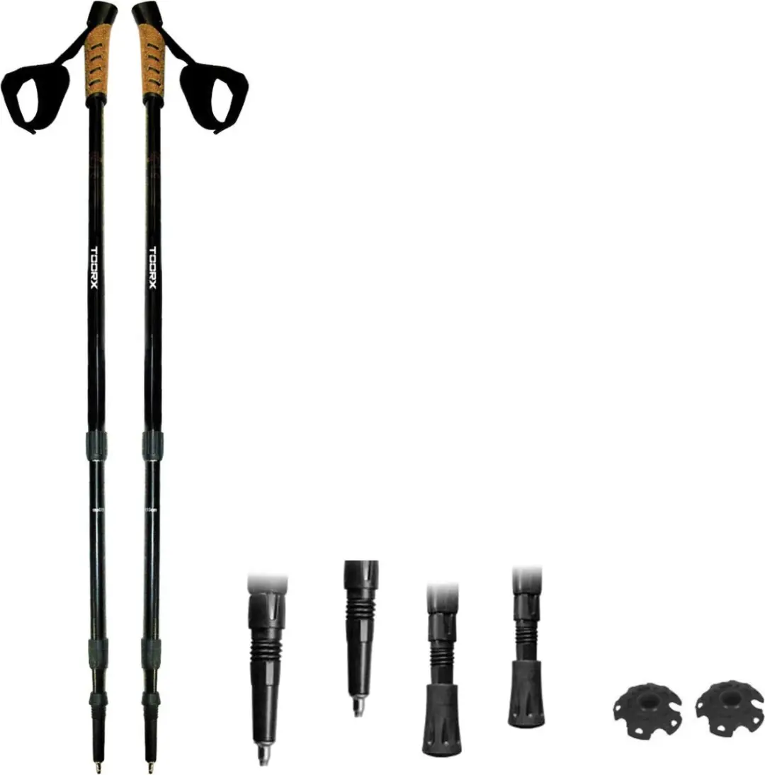 Toorx Nordic Walking Stokken AHF-084 - Telescopisch - Paar - Zwart/Kurk - afbeelding 3 van 6
