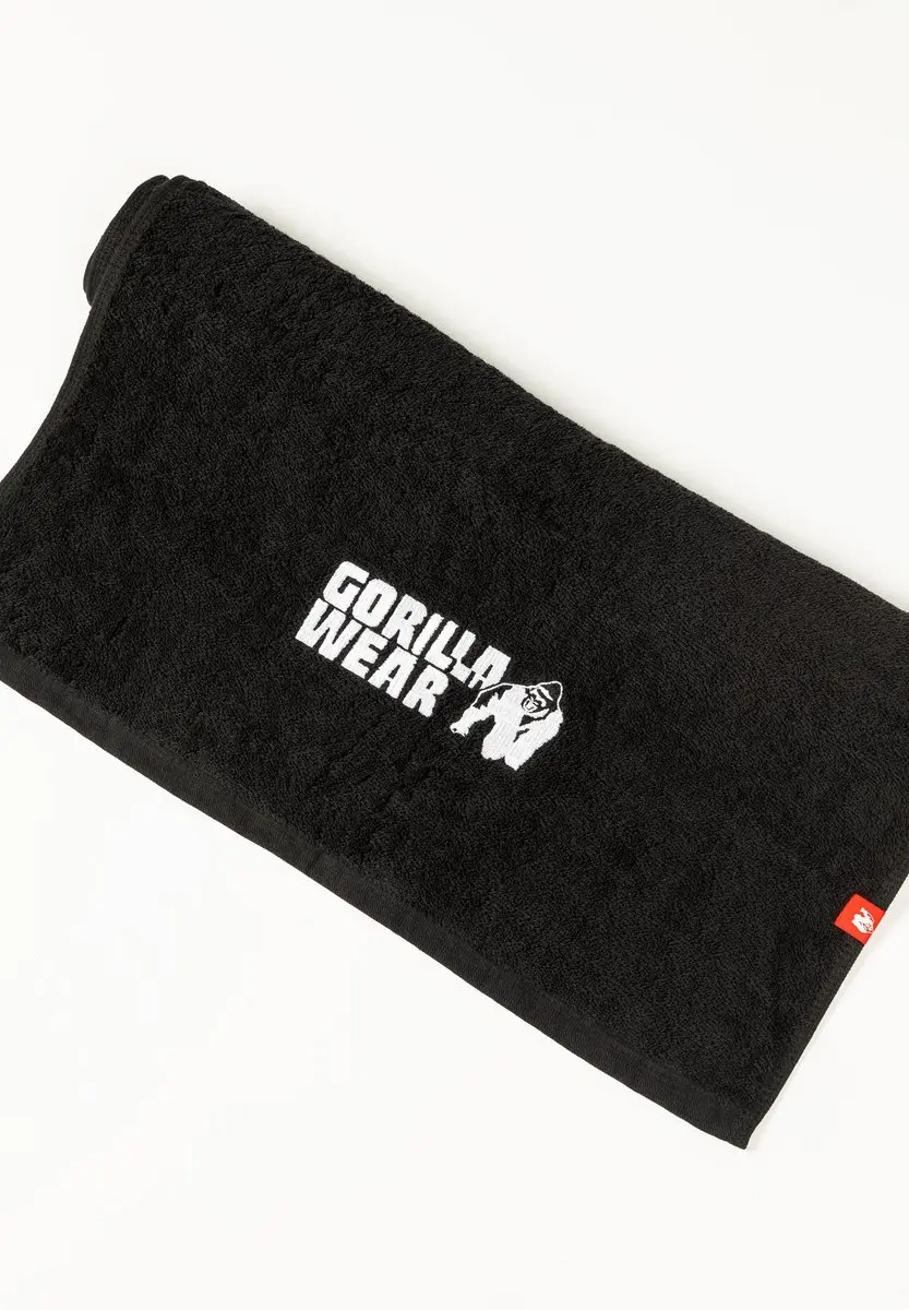 Gorilla Wear Zip Pocket Handdoek - Zwart - afbeelding 5 van 6