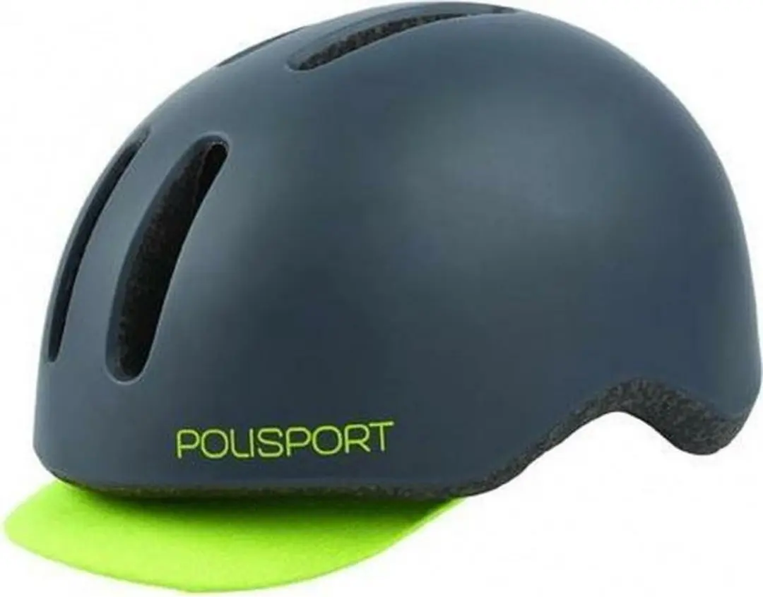 Polisport Commuter Fietshelm M - Mat Grijs/Fluo Geel - afbeelding 5 van 5