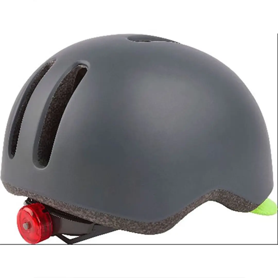 Polisport Commuter Fietshelm M - Mat Grijs/Fluo Geel - afbeelding 4 van 5