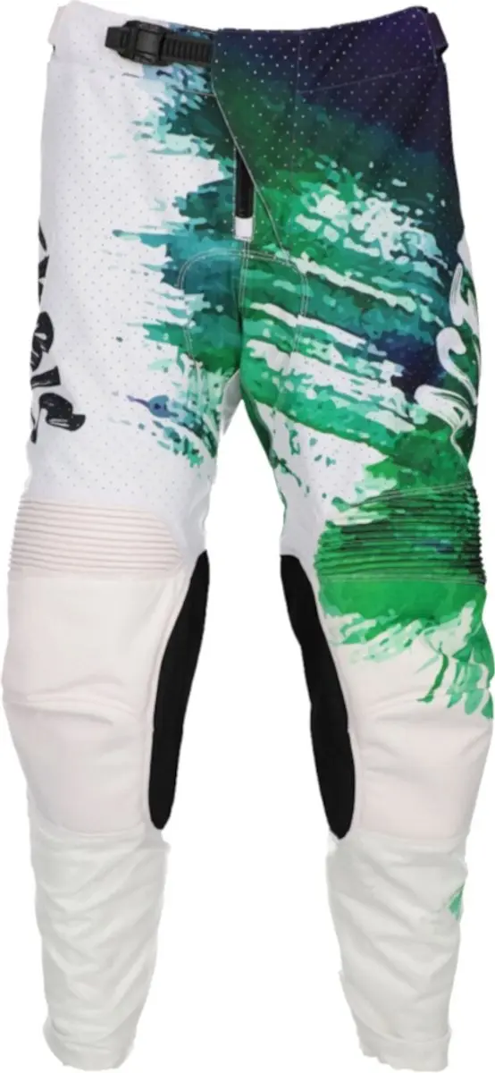 Acerbis K-Windy Vented Brush Wit Groene Crossbroek
