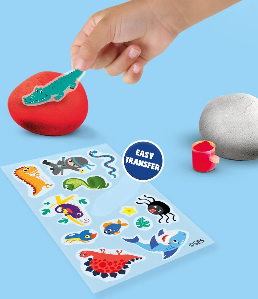 SES Creative Rub-on Stenen Schilderen - 5 Stenen