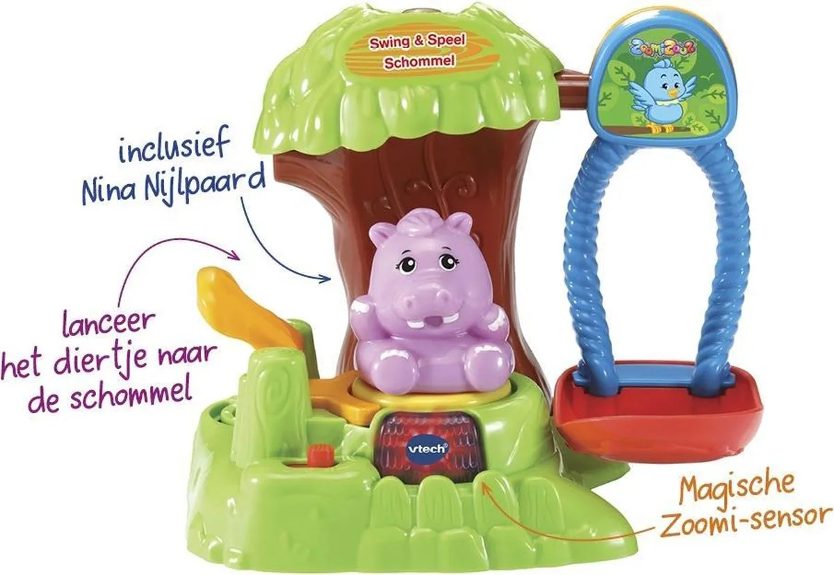 VTech ZoomiZooz Swing & Speel Schommel 80-525623 - Multi Color