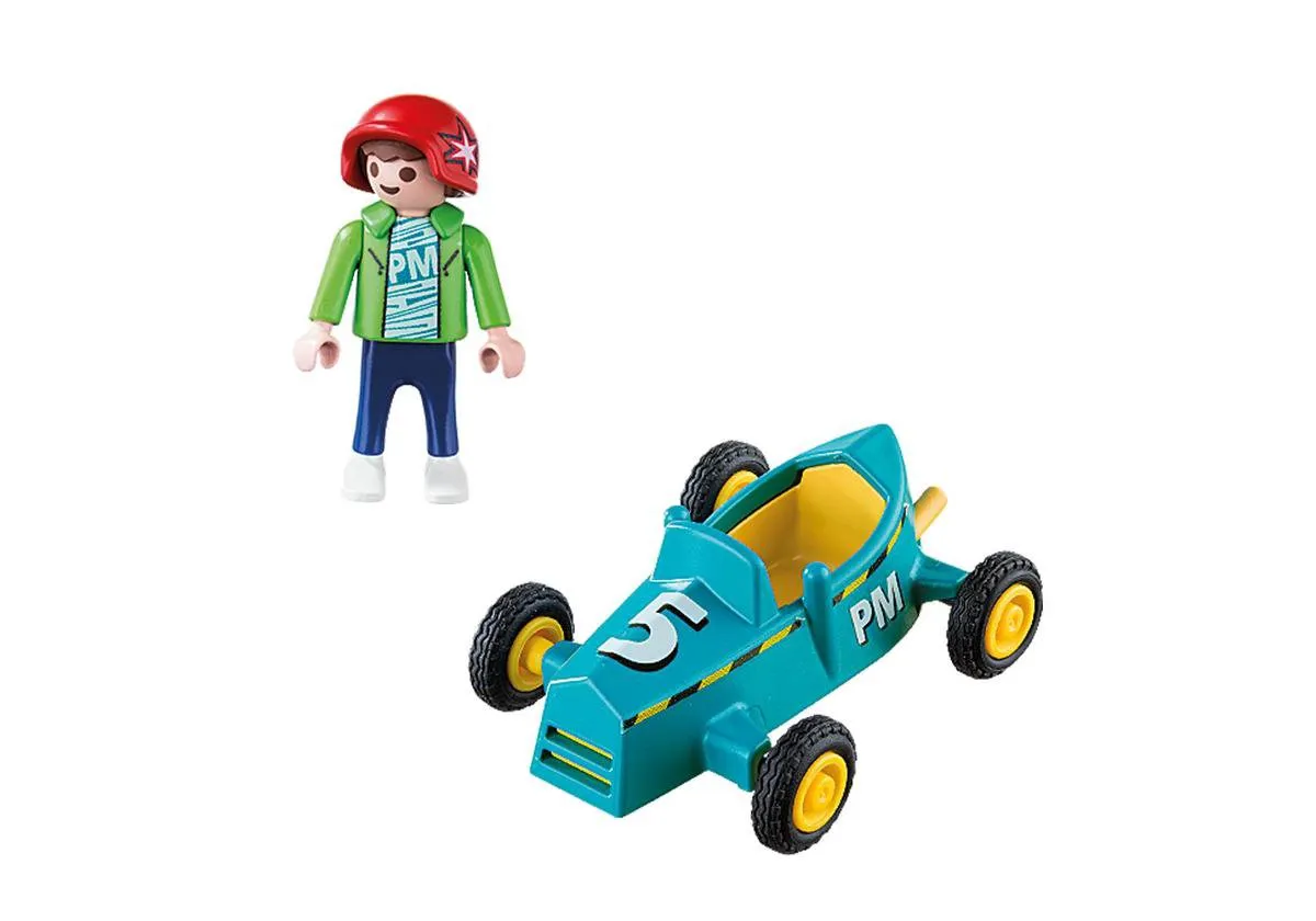 Playmobil Jongen met Cart 5382 - Multicolor