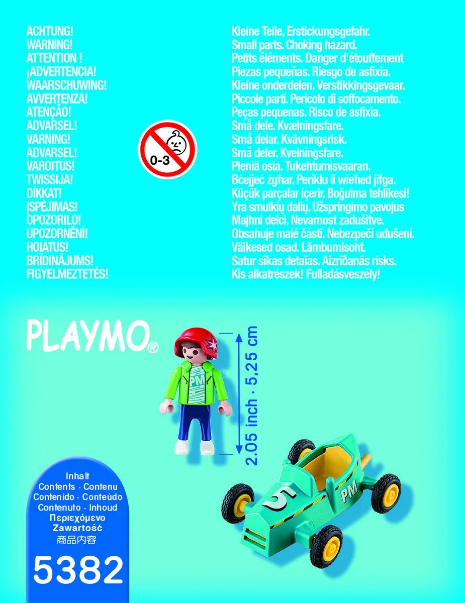 Playmobil Jongen met Cart 5382 - Multicolor