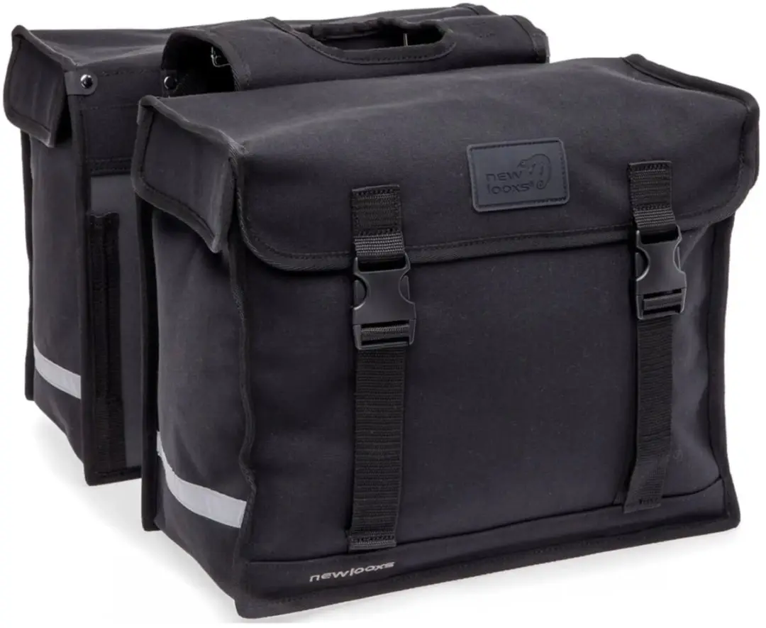 New Looxs Double Pannier Deluxe Fietstas 46L - Zwart - afbeelding 2 van 6