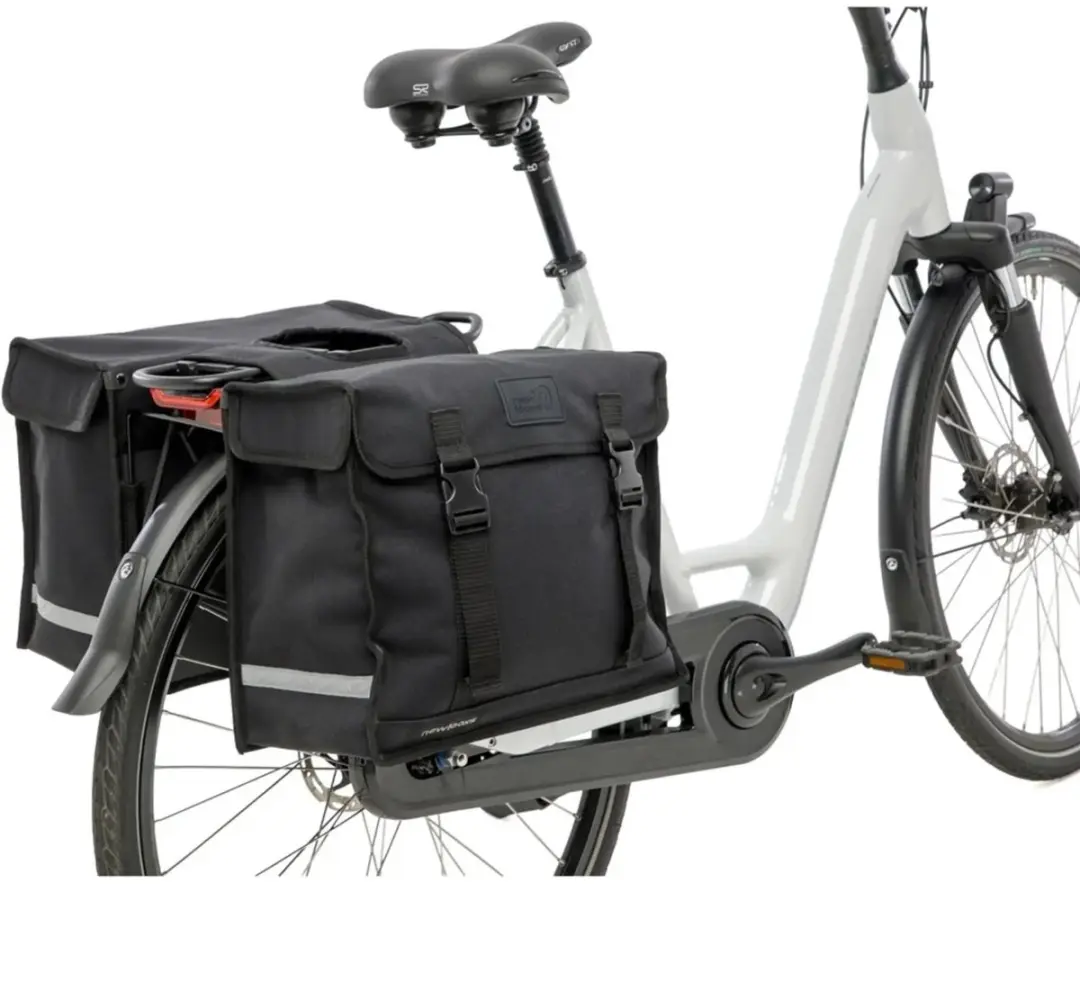 New Looxs Double Pannier Deluxe Fietstas 46L - Zwart - afbeelding 6 van 6