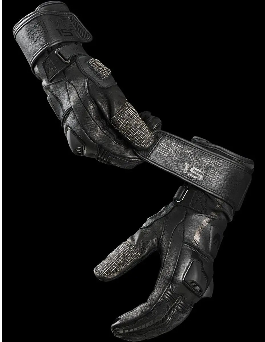 MOTOBLOUZ Motor Handschoenen STYG 15 Mannen M Zomer Zwart CE-gekeurd