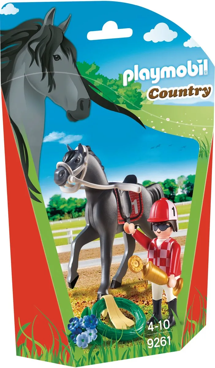 Playmobil Jockey met Paard 9261