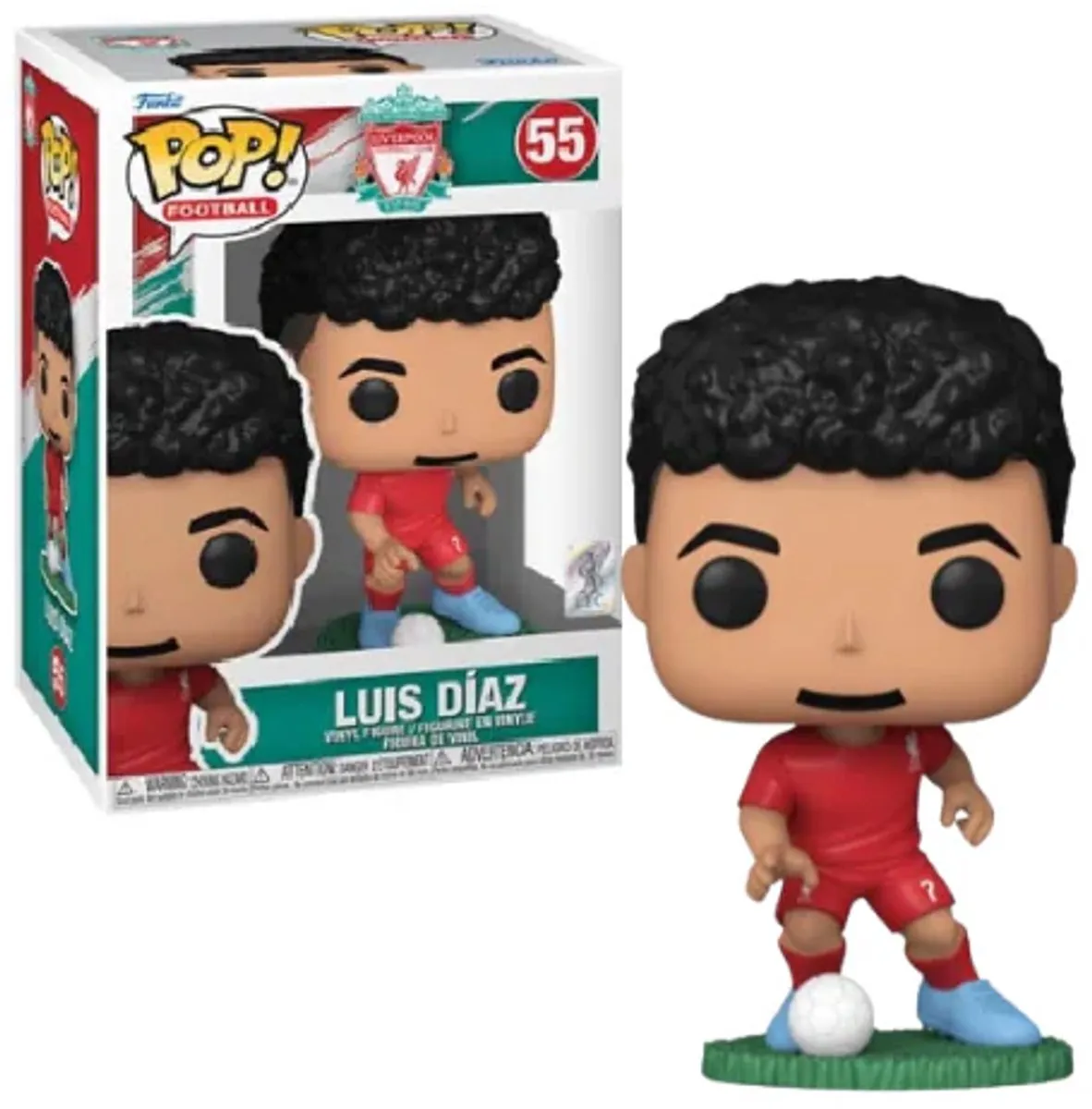 Funko Pop! Liverpool FC Luis Díaz 73934 - Veelkleurig - afbeelding 6 van 6