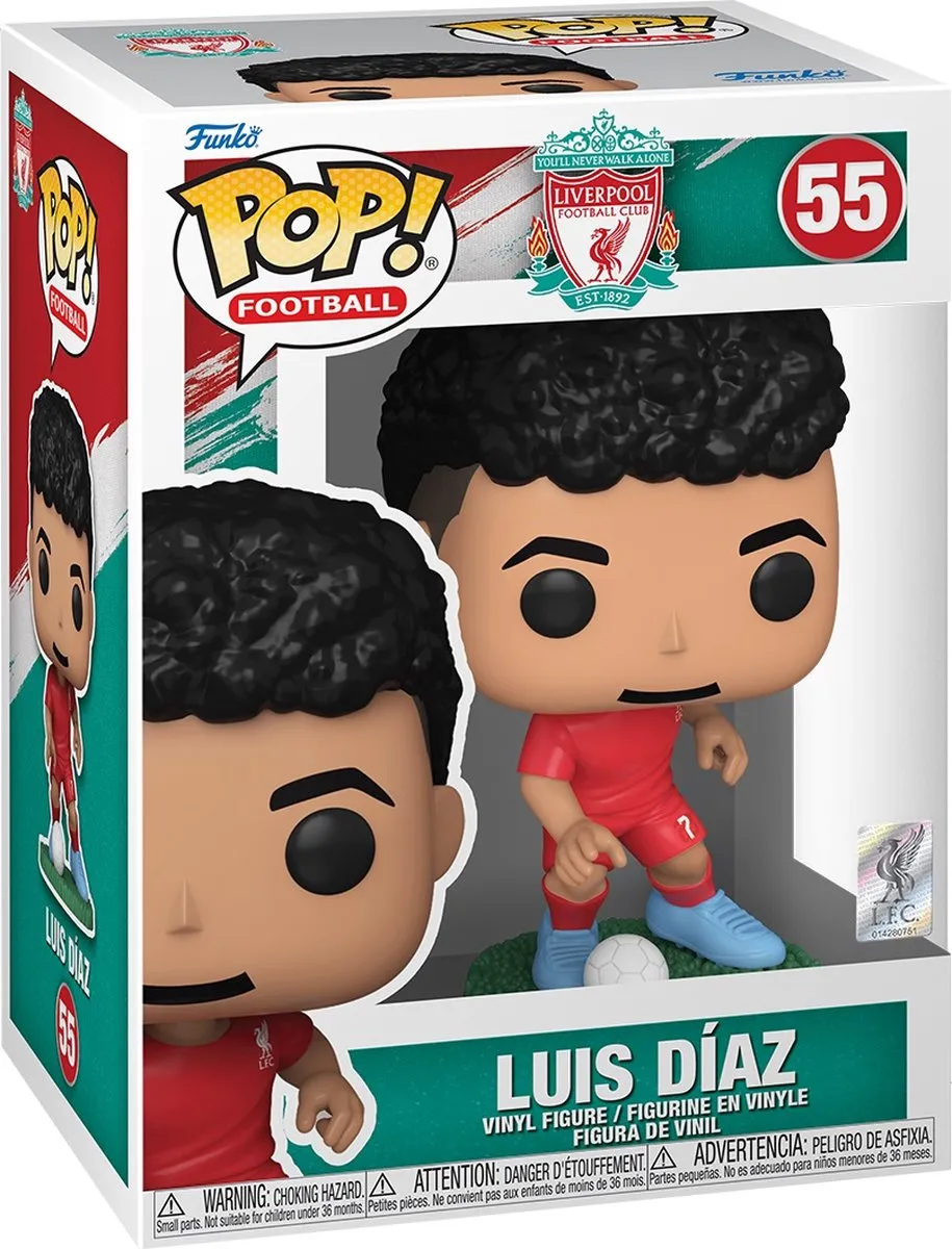 Funko Pop! Liverpool FC Luis Díaz 73934 - Veelkleurig