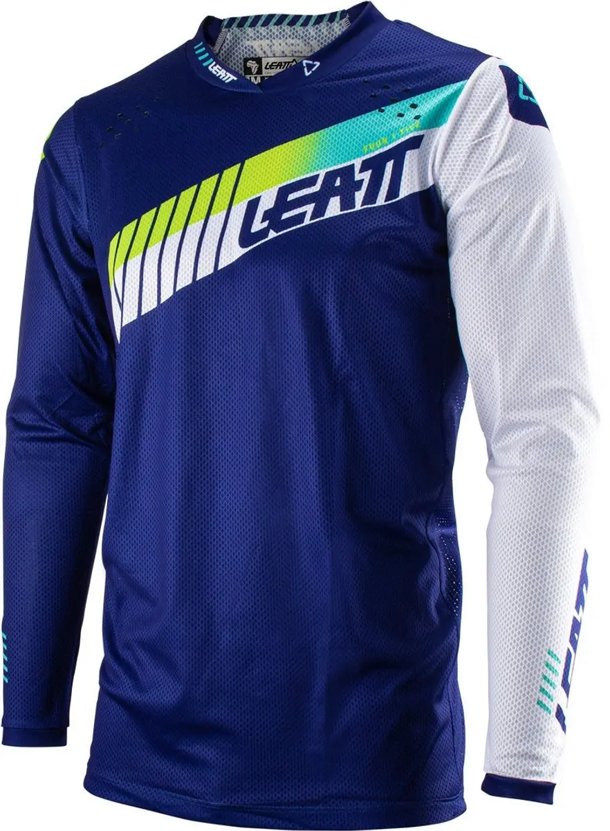 Leatt Moto 4.5 Lite V23 Blauw Motocross Jersey -