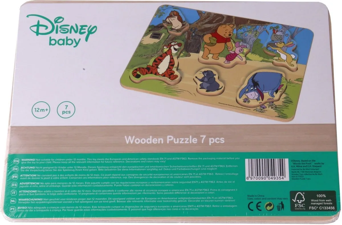 Disney Winnie de Pooh Junior Houten Puzzel