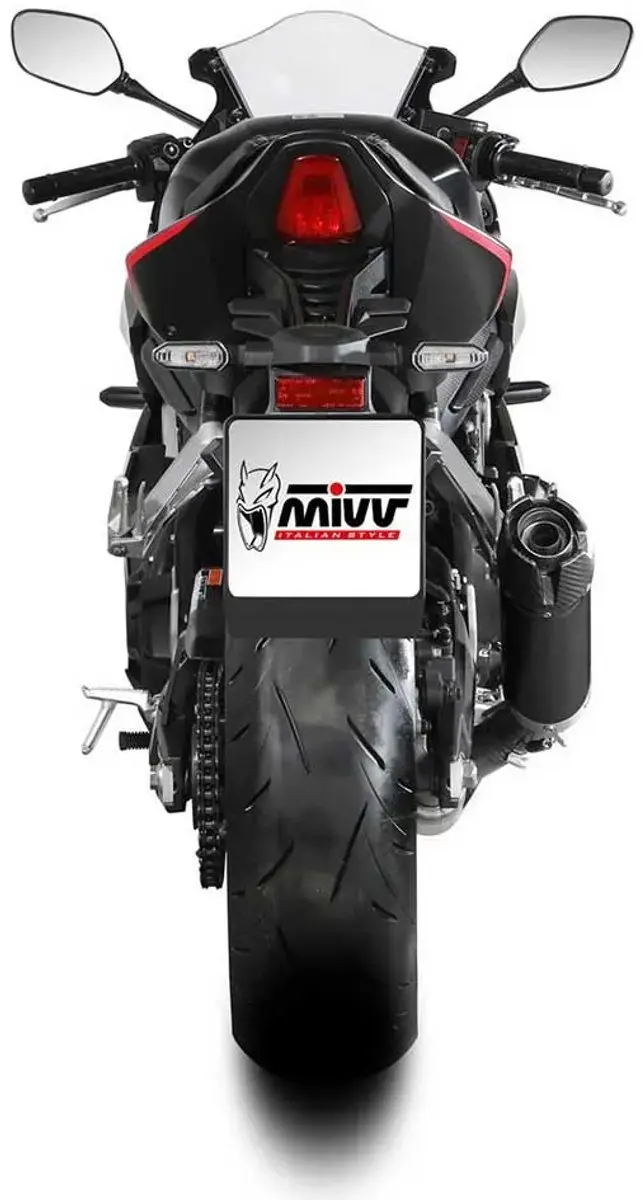 Mivv AK-1 Honda CBR 650R 2024-2025 Uitlaatsysteem - Zilver