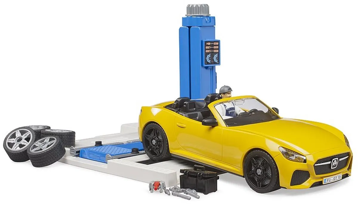 Bruder Car Service Center Roadster 62112 - Multicolor