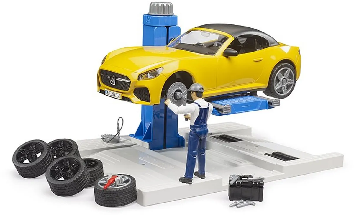 Bruder Car Service Center Roadster 62112 - Multicolor