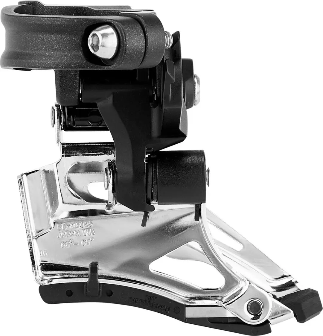 Shimano Deore XT M8025 Voorderailleur 2x11 Speed - Zilver - afbeelding 2 van 5