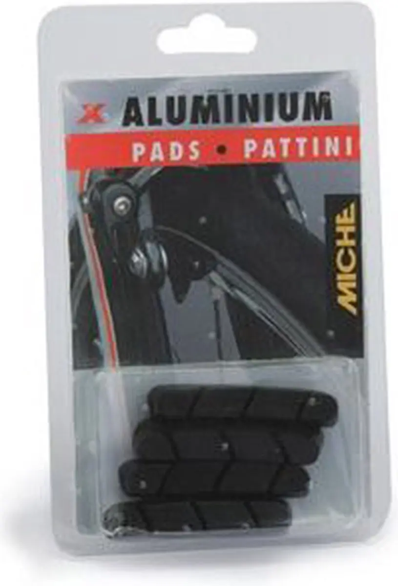 Miche Campa V-brake Remblokrubbers 55x11mm - 4 Stuks - Zwart