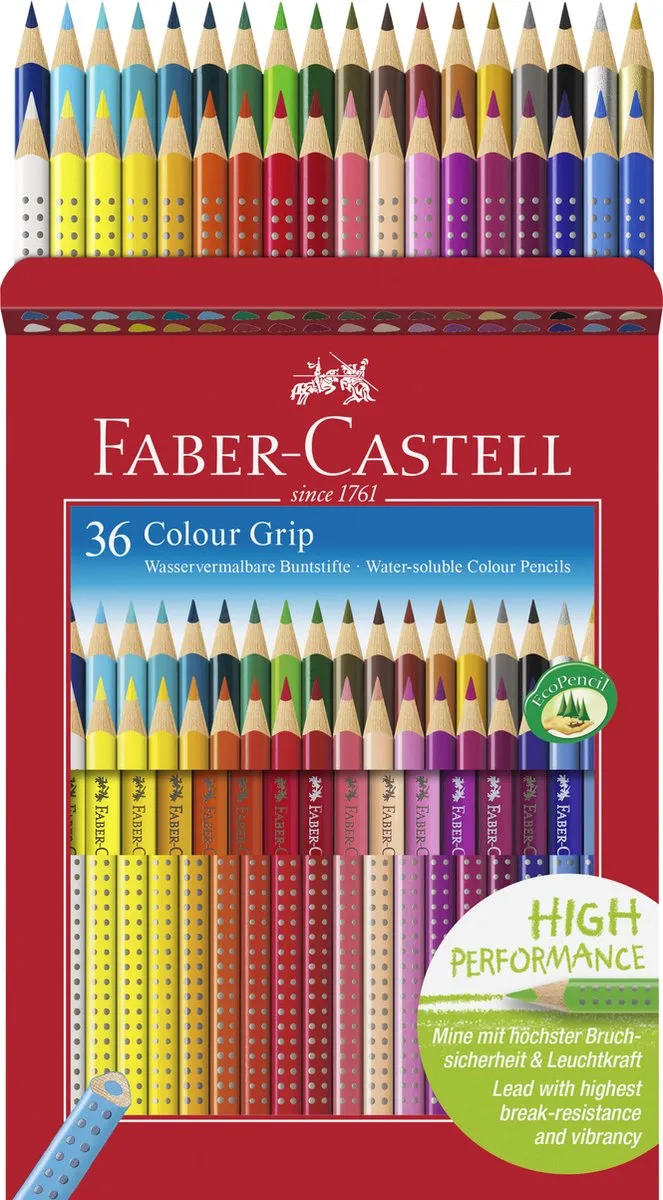 Faber-Castell Colour Grip FC-112442 Kleurpotloden - 36 Stuks
