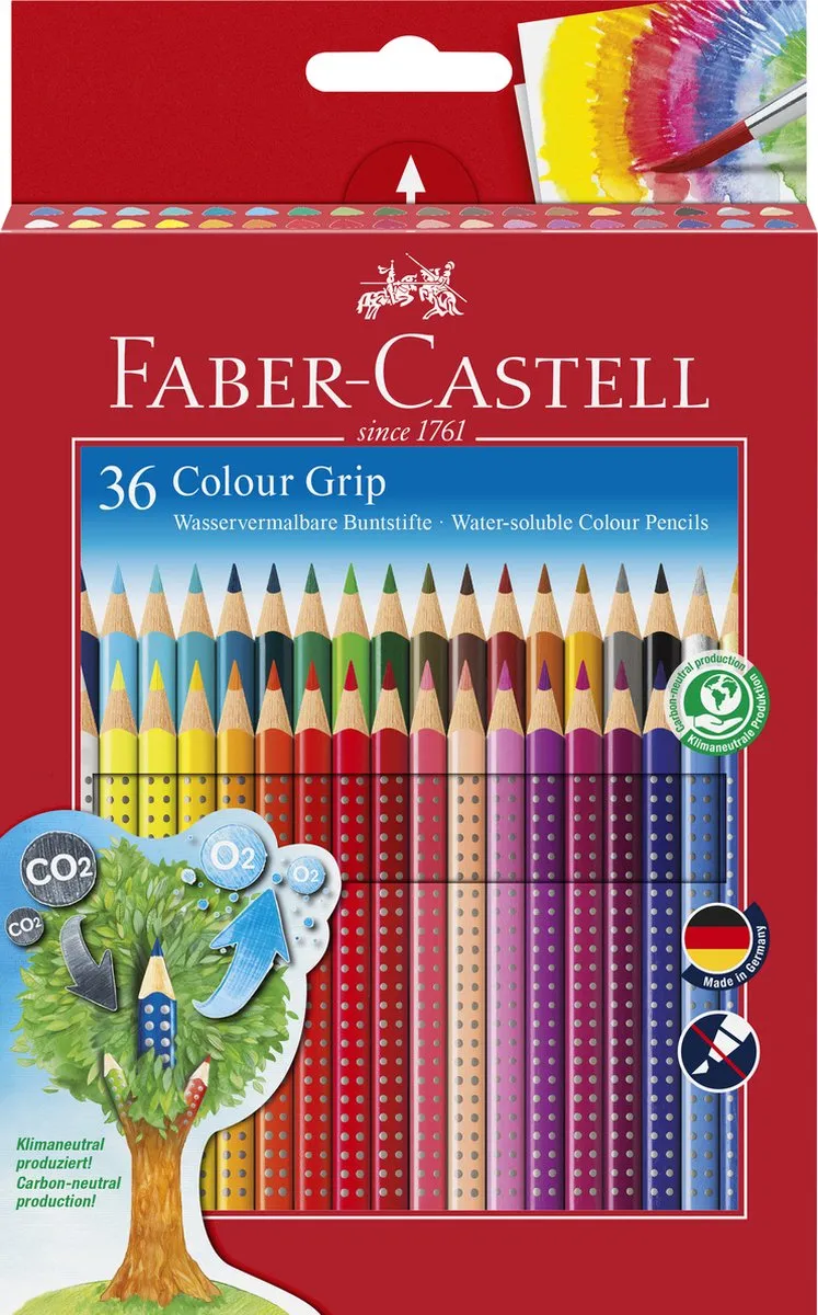 Faber-Castell Colour Grip FC-112442 Kleurpotloden - 36 Stuks