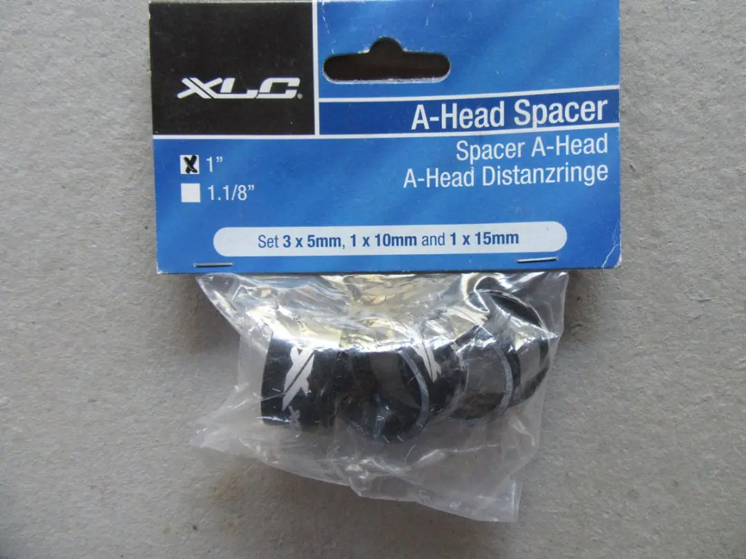 XLC AS-A02 Balhoofdset 1" - Zwart - 5 Stuks - afbeelding 2 van 4
