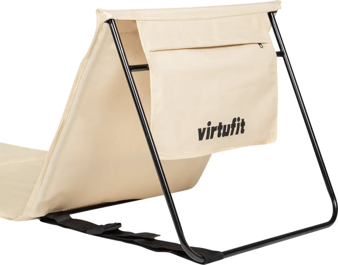 Virtufit Strandmat met Rugleuning 166cm - Beige - afbeelding 6 van 6