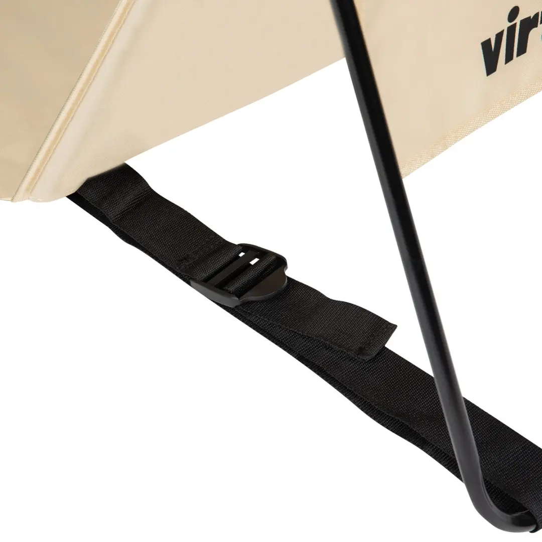 Virtufit Strandmat met Rugleuning 166cm - Beige
