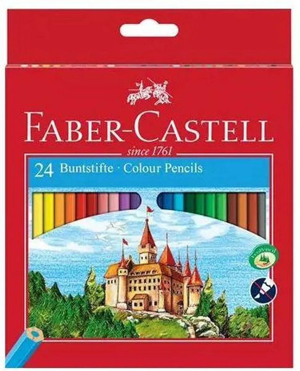 Faber-Castell Kleurpotloden 24-delig - 5 Stuks