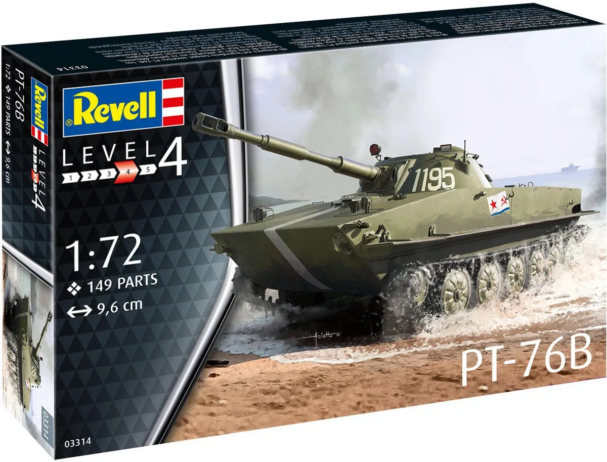 Revell 03314 PT-76B Tank Modelbouwpakket 1:72
