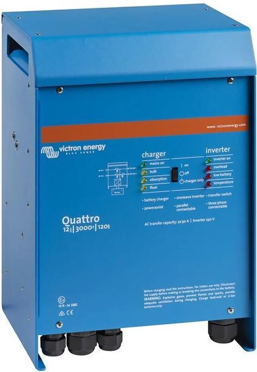 Victron Quattro 12/3000/120 Omvormer & Aculader