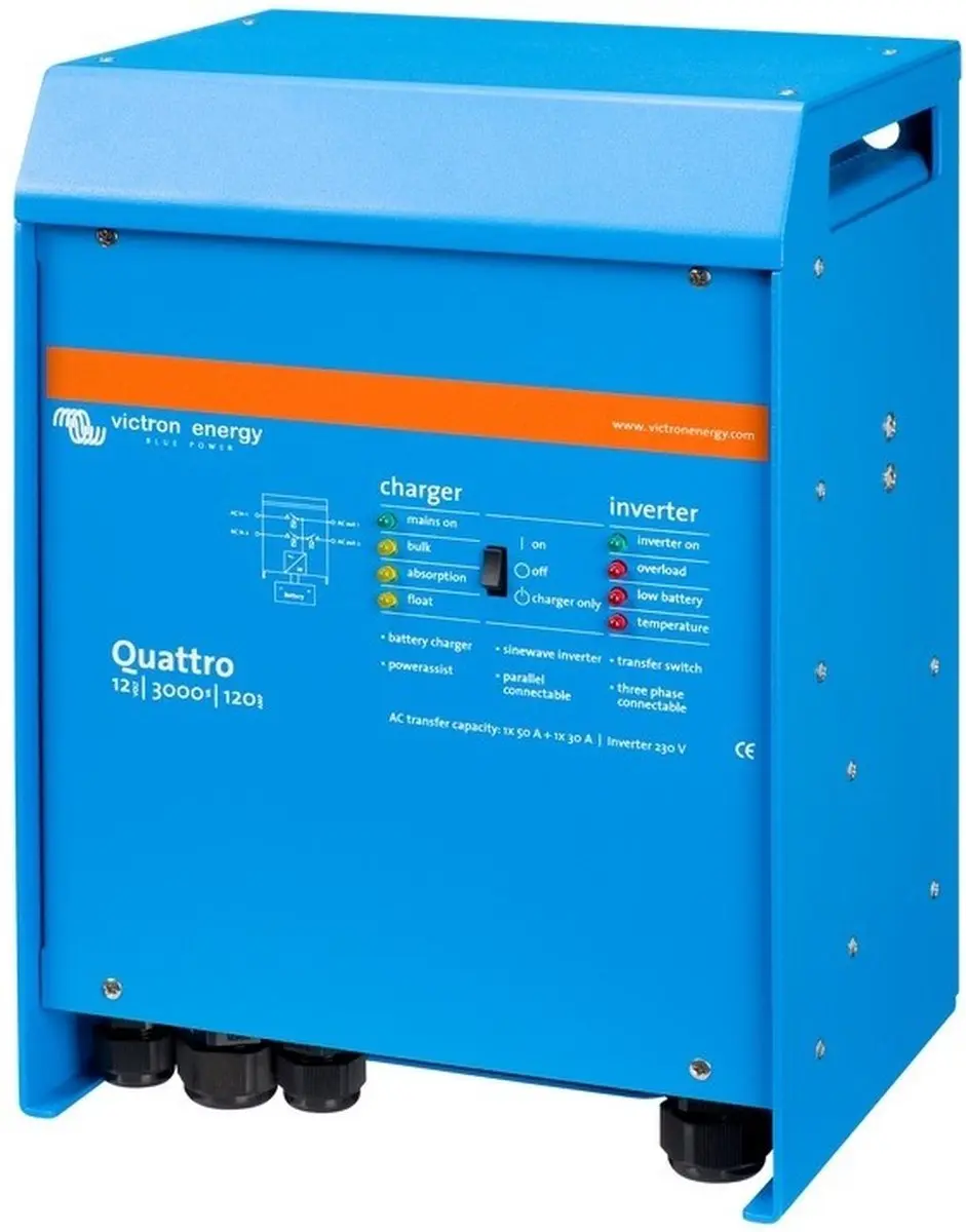 Victron Quattro 12/3000/120 Omvormer & Aculader