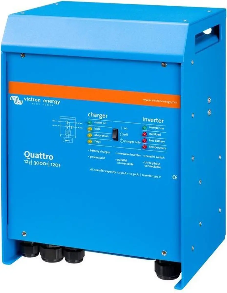 Victron Quattro 12/3000/120 Omvormer & Aculader