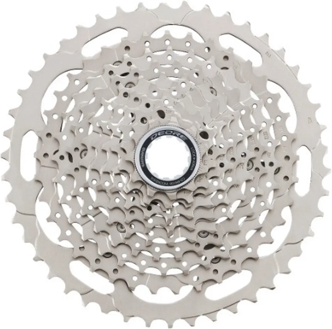Shimano Deore CS-M4100 10-Speed Cassette 11-46T - Zilver/Chroom - afbeelding 5 van 5