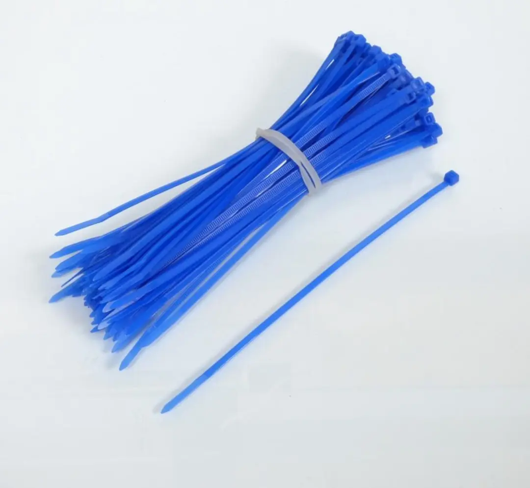100 ingekeepte nylon klemmen blauw 3,6x180 rilsan voor motor quad scooter