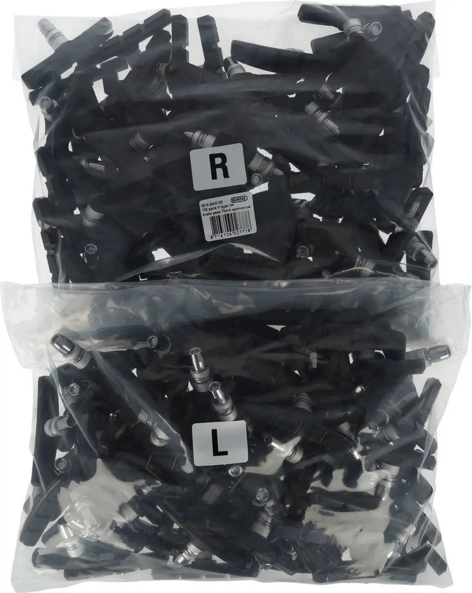Elvedes Remblokken V-Brake 70mm P100 - Zwart - afbeelding 2 van 2