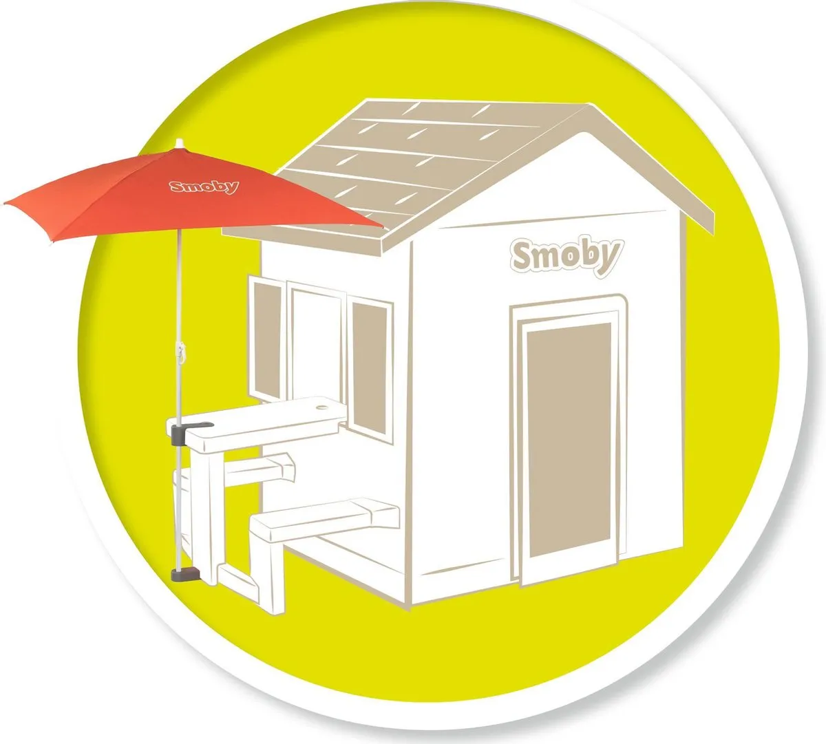 Smoby Zonnescherm - Speelhuis