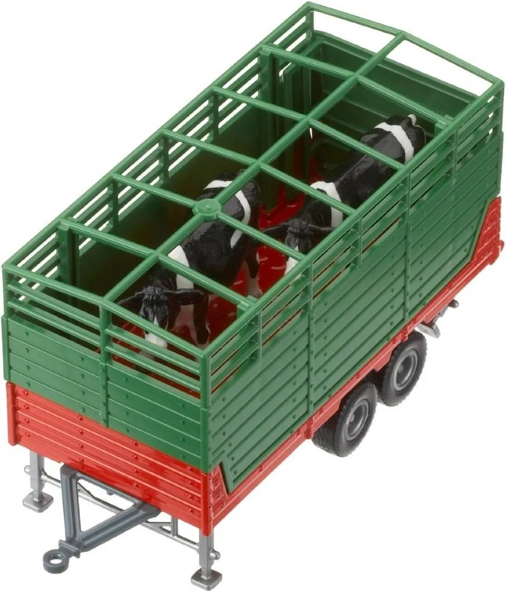 SIKU 2875 Veewagen met 2 Holstein-koeien - 1:32 - Groen