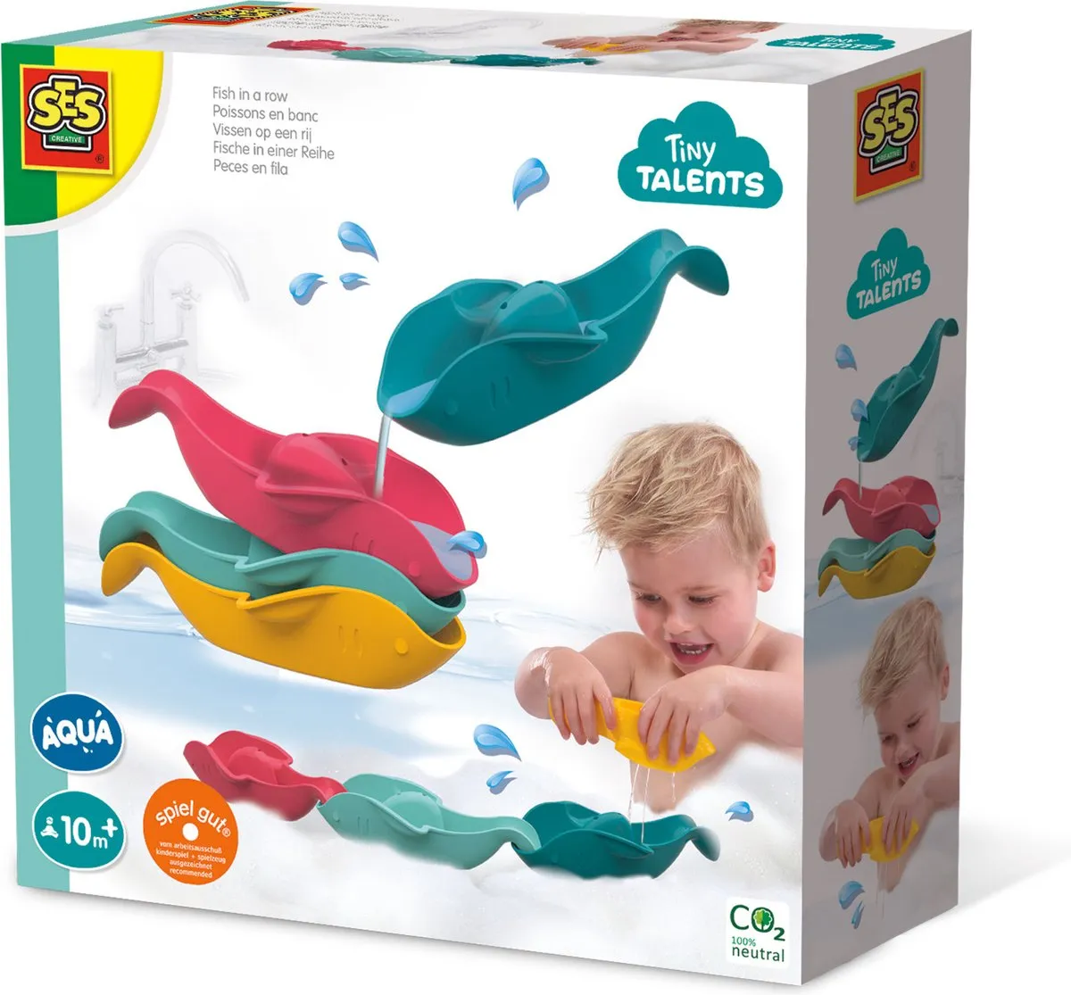 SES Creative Tiny Talents Montessori Badspeelgoed Vissen op een rij