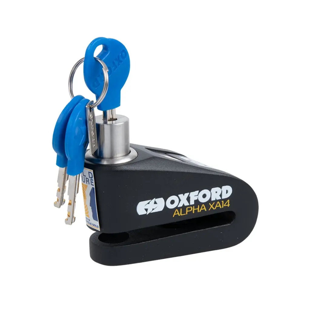 Oxford XA14 LK218 Schijfremslot - 120dB Alarm - Zwart - afbeelding 2 van 5